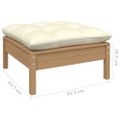 vidaXL 8-dielny záhradný set s vankúšmi medovo-hnedý borovicové drevo