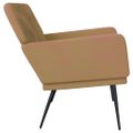 vidaXL Lavička hnedá 108x79x79 cm zamat