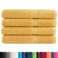vidaXL Prémiové uteráky SOLUND 4 ks zlaté 100x200 cm 600 g/m2