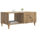 vidaXL Konferenčný stolík Dub artisan 90 x 50 x 40 cm Kompozitné drevo