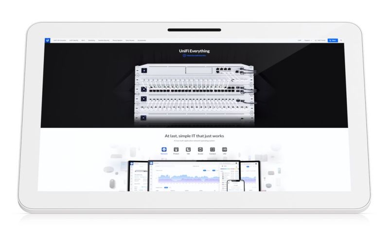 Ubiquiti UC-Display - Connect Display LED monitor, displej, 21,5", 1920×1080, 16:9, 250cd/m2, 1× RJ-45, PoE++ napájení, mikrofon + repro, VESA