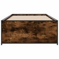 vidaXL Rám postele Dymový dub 80 x 200 cm Kompozitné drevo