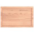 vidaXL Kúpeľňová doska bledohnedá 80x50x(2-6) cm ošetrený masív
