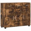 vidaXL Servírovacia skriňa FLORIN 88,5 x 30,5 x 73 cm Dymová dub