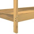 vidaXL Vonku presádzací stôl 111,5 x 48,5 x 107 cm Biela