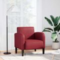 VidaXL Pohovka s opierkami vínová červená 54 cm umelá koža