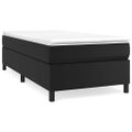 vidaXL Posteľný rám s boxspringom čierny 90x200 cm umelá koža