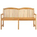 vidaXL Ručne vyrezávaná ružová lavička 150,5 x 60 x 95 cm Prírodná