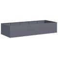 VidaXL kvetináč antracit 200x80x40 cm Oceľ