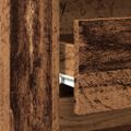 vidaXL Nočná skrinka Old Wood 40x35x62,5 cm Engineered Wood