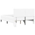vidaXL Rám postele s matracom Biela 120 x 200 cm Umelá koža