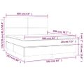 vidaXL Boxspring posteľ s matracom a LED biela 160x200 cm umelá koža