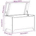 vidaXL Úložný box s vekom RANA biely 100x49x54 cm borovicový masív