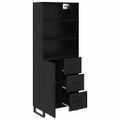 vidaXL Highboard 2 ks Čierny dub 69,5 x 34 x 180 cm