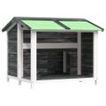 vidaXL Koterec pre psa sivý 96x87x80,5 cm borovicový masív
