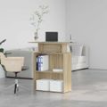 vidaXL Recepčný pult, dub sonoma, 100x40x104 cm, imitácia dreva