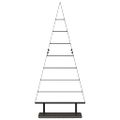 vidaXL Kovový vianočný stromček Čierna 125,5 cm Oceľ
