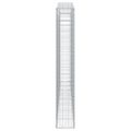 vidaXL Oblúkový gabionový kôš 9 ks 400x30x200/220cm pozinkované železo