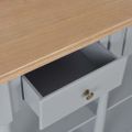 vidaXL Konzolový stolík sivý 120x30x76 cm MDF