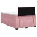 vidaXL Posteľ boxspring s matracom Ružová 120 x 200 cm Zamat