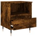 vidaXL Nočné stolíky 2 ks dymový dub 40x35x50 cm kompozitné drevo