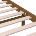 vidaXL Posteľný rám medový 180x200 cm Super King masívne drevo