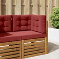 vidaXL Vankúš na vonkajšiu pohovku Polyester vínovo červená 60 x 60 cm