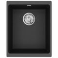 vidaXL Drez 80% Kvárc a 20% Živica 370 x 460 mm Čierna