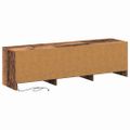 vidaXL TV skriňa s LED Staré drevo 140 x 34 x 40 cm Konštruované drevo