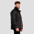 Pánska bunda Puffer Black/Orange - GymBeam, veľkosť S, veľkosť oblečenia S