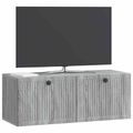 vidaXL Nástenná TV skrinka Nástenný Sivá sonoma 78,5 x 31 x 30 cm