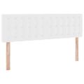 vidaXL Postel s úložným prostorem a matrací Čistá biela 140 x 200 cm