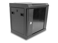10" Network Cabinet s presklenými dverami 6U b