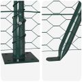 vidaXL Hexagonálne oplotenie s betónovým podstavcom 100 x 0,5 m Zelená