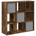 vidaXL Servírovacia skriňa Dymová dub 73,5 x 24 x 69,5 cm