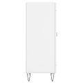 vidaXL Komoda biela 34,5x34x90 cm spracované drevo