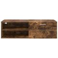 vidaXL Drevená skrinka 100,5 x 39 x 30 cm Dymová dub Kompozitné drevo