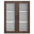 vidaXL Dvierka na umývačku Kalmar Hnedý dub 80 x 31 x 100 cm