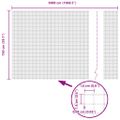 vidaXL Zvarený drôtený plot 5000 x 150 cm Sivá