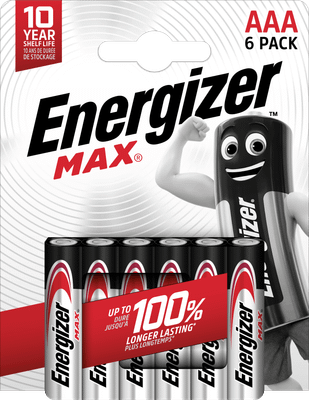 Energizer Max AAA alkalické batérie 6ks E303341100