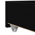 vidaXL Ležadlo so zásuvkou Čierny dub 75 x 190 cm Kompozitné drevo