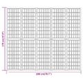 vidaXL Skladací paraván s 5 panelmi japonský štýl 200x170 cm čierny