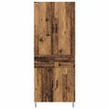 vidaXL Highboard 2 ks Staré drevo 69,5 x 34 x 180 cm Kompozitné drevo