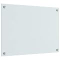 vidaXL Kuchynský obklad 2 ks Biela 70 x 50 cm tvrdené sklo