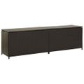 vidaXL Záhradný úložný box hnedý 200x50x60 cm polyratanový