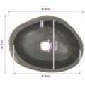 vidaXL Umývadlo riečny kameň oválne (29-38)x(24-31) cm