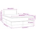 vidaXL Boxspring posteľ s matracom krémová 120x190 cm látka