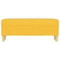 vidaXL Lavička bledožltá 100x35x41 cm látka