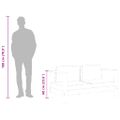 vidaXL Záhradná pohovka s podložkou krémovo-biela 140 cm akáciový masív
