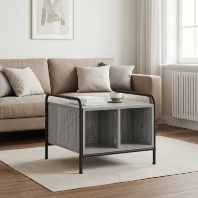 vidaXL Konferenčný stolík Sivý Sonoma 50 x 49 x 41 cm Kompozitné drevo